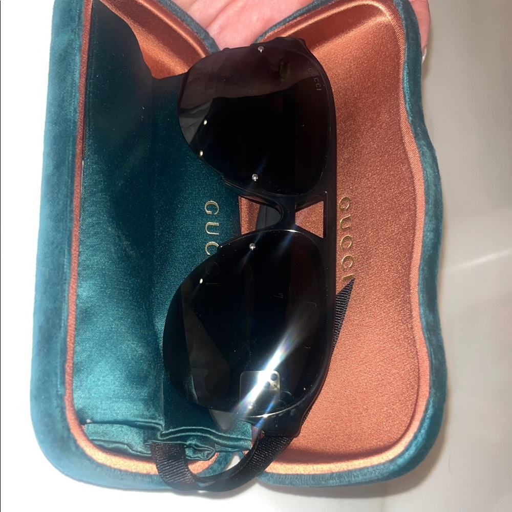 Gucci Black Sunglasses with Case - never worn